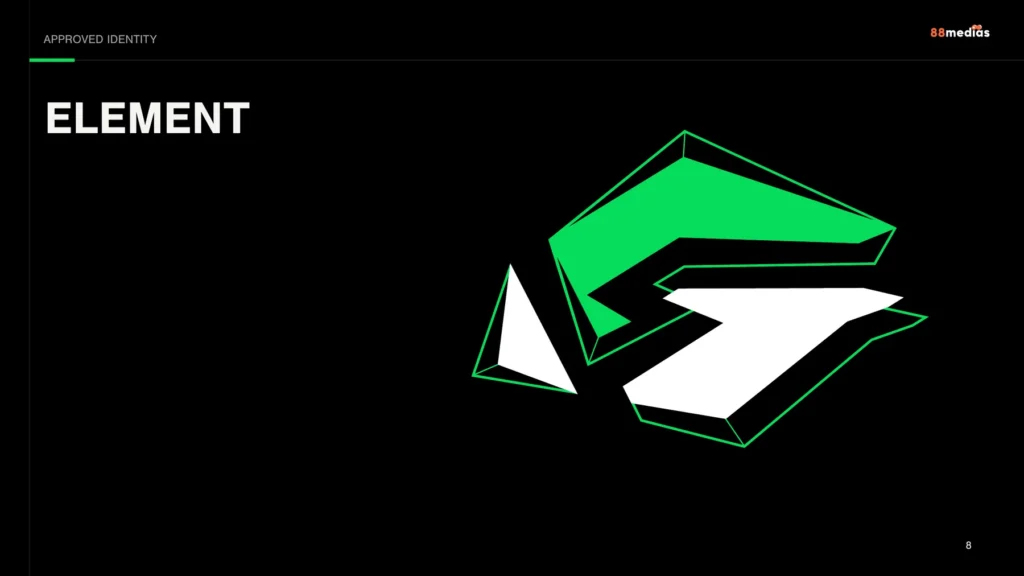 T5G — The T5G element — a faceted “TG” mark