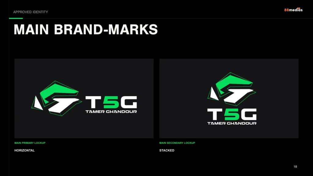 T5G — Main brand marks — horizontal & stacked